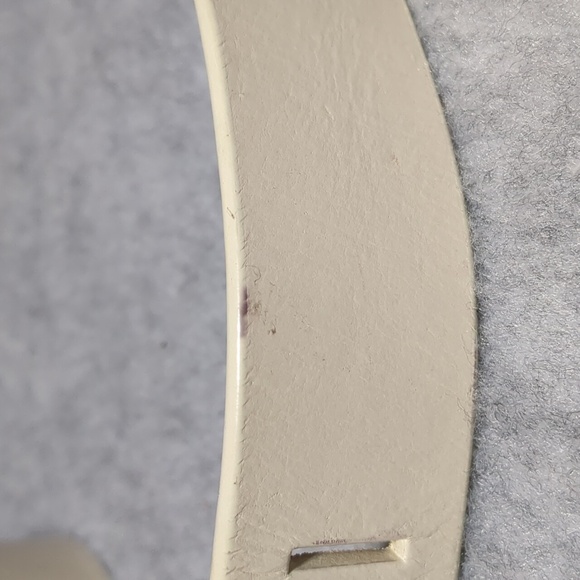 Calvin Klein Cream Leather Belt  women's Size 38 - Picture 6 of 9